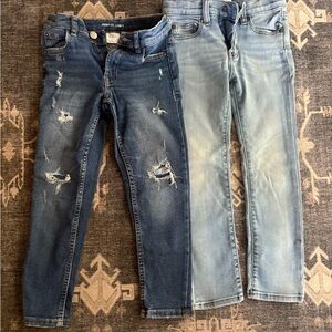 Zara Kids Distressed Jeans in Dark and Light Blue